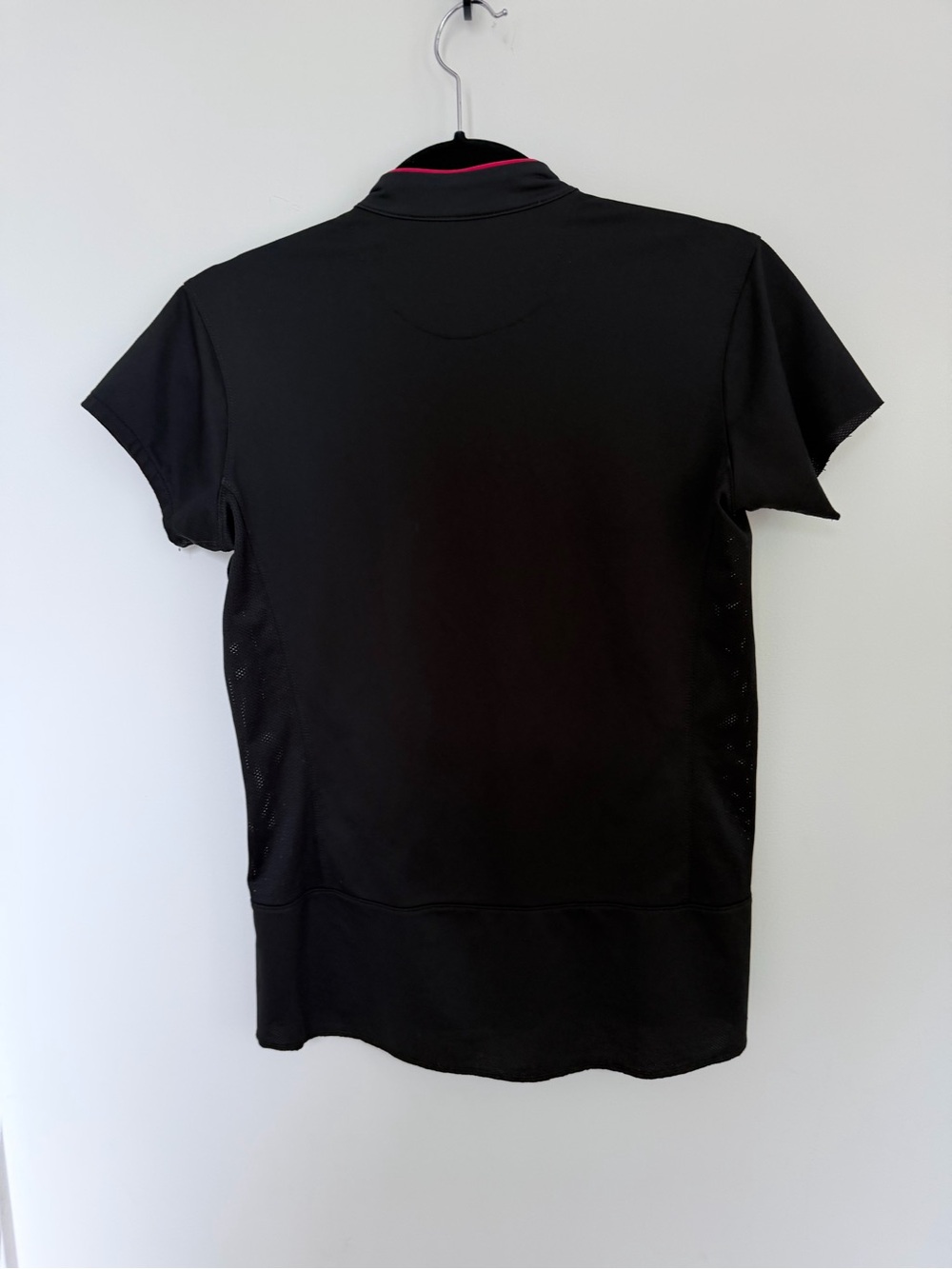 Nike Women’s Black Soccer Jersey with Red Trim and White Logo - Picture 3 of 3